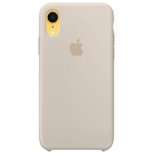Чехол силиконовый для iPhone XR (Бежевый)