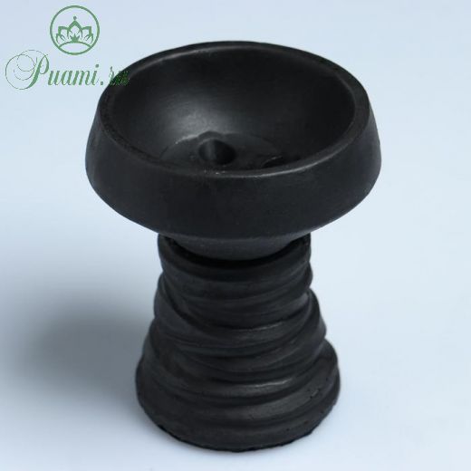 Чаша, глиняная,  d=6.7 см 8.5х6.7 см , черная
