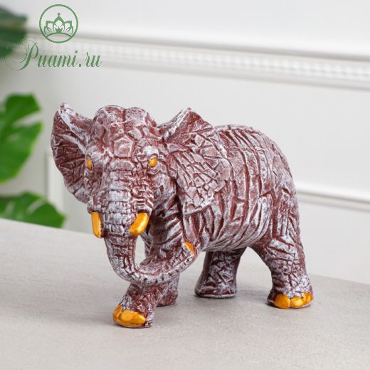 Копилка-оригами "Слон", резка, камень коричневый, 24x19 см
