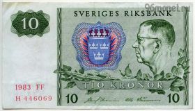 Швеция 10 крон 1983