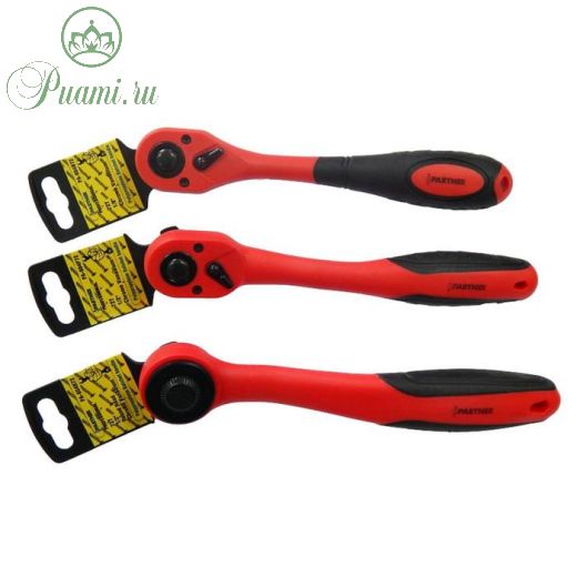 Трещотка Partner PA-804P72, в облегченном корпусе, 1/2", 72 зуба