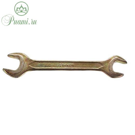 Ключ рожковый гаечный STAYER 27038-17-19, 17 x 19 мм