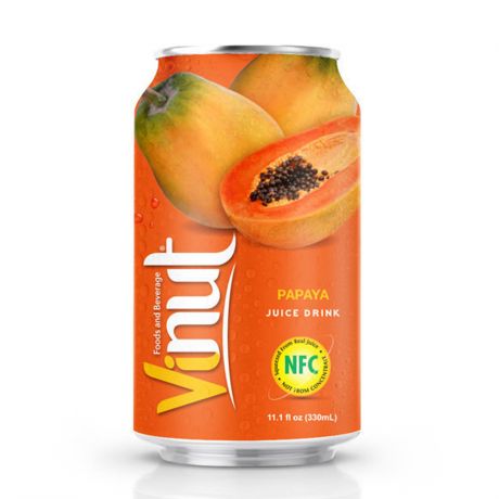 Напиток Vinut сокосодержащий "Сок папайи", объем 330 мл