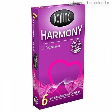 Презервативы Domino Harmony Ребристый (6 шт)