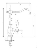 Кран для питьевой воды Migliore Baron ML.BRN-2008 схема 5