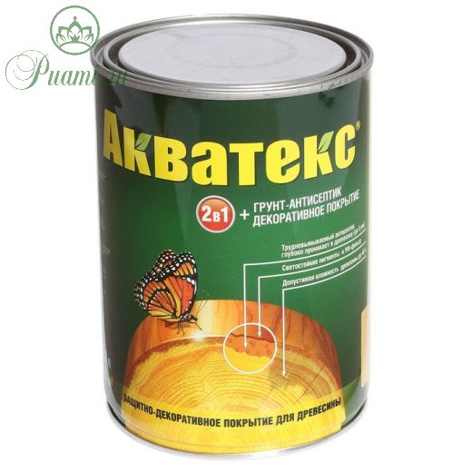 Грунт-антисептик "Акватекс", сосна, 0,8 л