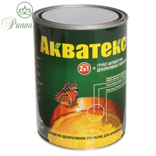 Грунт-антисептик "Акватекс", палисандр, 0,8 л