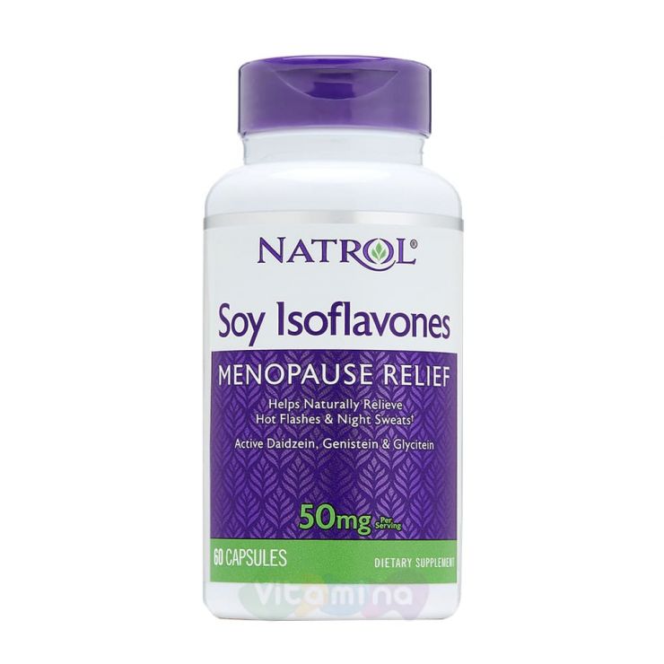 Natrol Soy Isoflavones Изофлавоны сои 50 мг