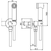 Гидроершик (без смесителя) Gattoni Soffio RT021 схема 2