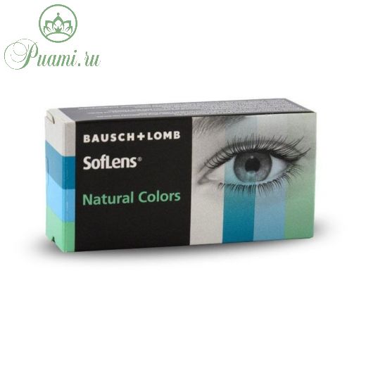 Цветные контактные линзы Soflens Natural Colors Amazon, диопт. 0, в наборе 2 шт.