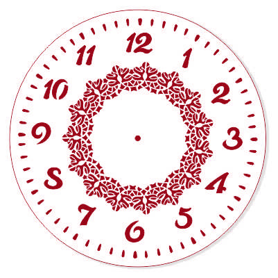 Трафарет для часов, ЭЛГ25-34, d=25 см