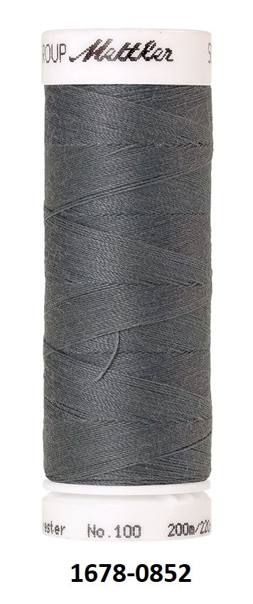 Швейная нить универсальная Mettler SERALON  200 метров (1678) / серые и черные оттенки