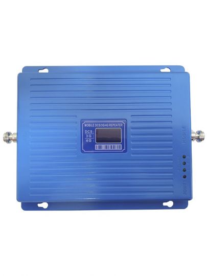 Трехдиапазонный усилитель сигнала DCS/3G/4G Repeater (1800/2100/2600 мГц) с монитором - комплект