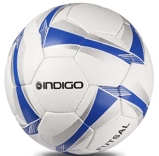 Мяч футбольный Футзал №4 INDIGO STREET SOFT тренировочный 100061 Бело-Синий