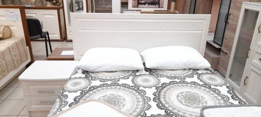 Спальня Флоренция (шкаф 3х+кровать+тумбочки 2шт+туалетный стол+зеркало)