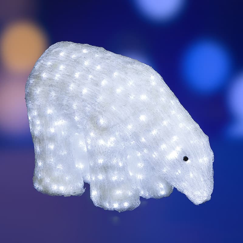 Фигура световая акриловая Neon-Night ''Белый медведь'' 40см