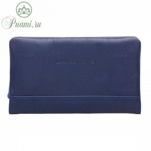 932024/DB Мужской клатч Crispin Dark Blue н/к, отдел на молнии, цвет Синий 22х13х3см