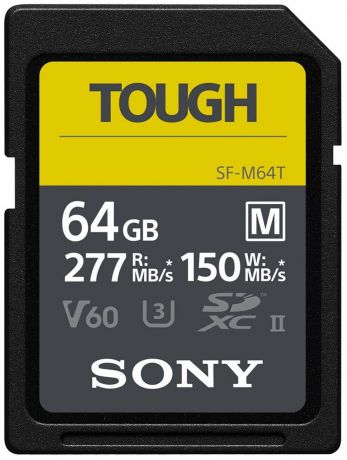 Карта памяти SDXC Sony 64GB 277R/150W Tough (SF-M64T/T)
