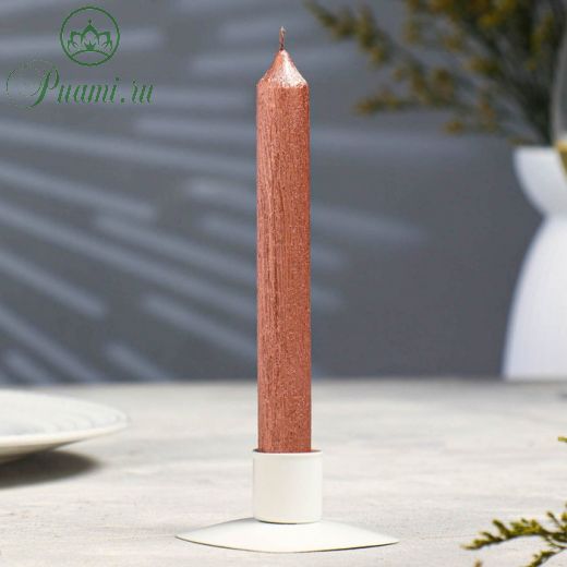 Свеча античная "Винтаж", 17х1,8 см, светло розовая