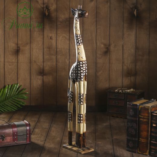 Сувенир дерево "Жираф с узором сеточка" 9,5х15,5х60 см