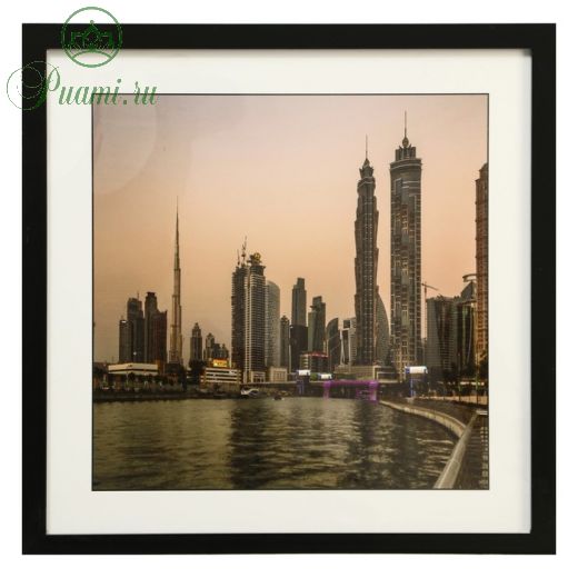 Картина стекло пэт "Вечерний Дубай" 50х50 см