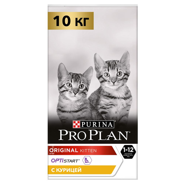 Сухой корм для котят Pro Plan Original Kitten с курицей 10 кг