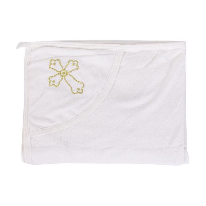 Крестильное полотенце с золотым крестиком A-TO600-MA