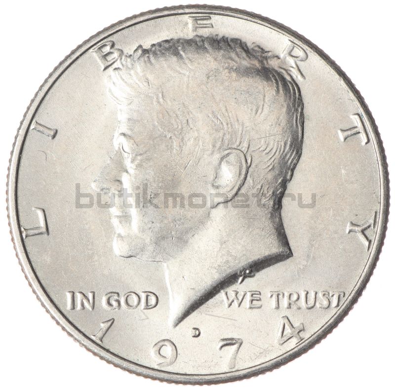 50 центов 1974 США Kennedy Half Dollar D
