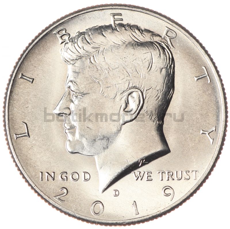50 центов 2019 США Kennedy Half Dollar D