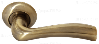 Дверные ручки Rucetti RAP 19 AB Цвет - античная бронза