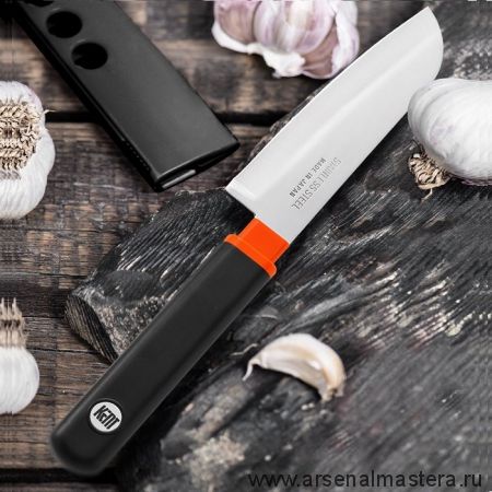 Нож овощной кухонный Fuji Cutlery Special series длина лезвия 100 мм, рукоять термопластик GRN, цвет черный, заточка 1000 Tojiro FK-405