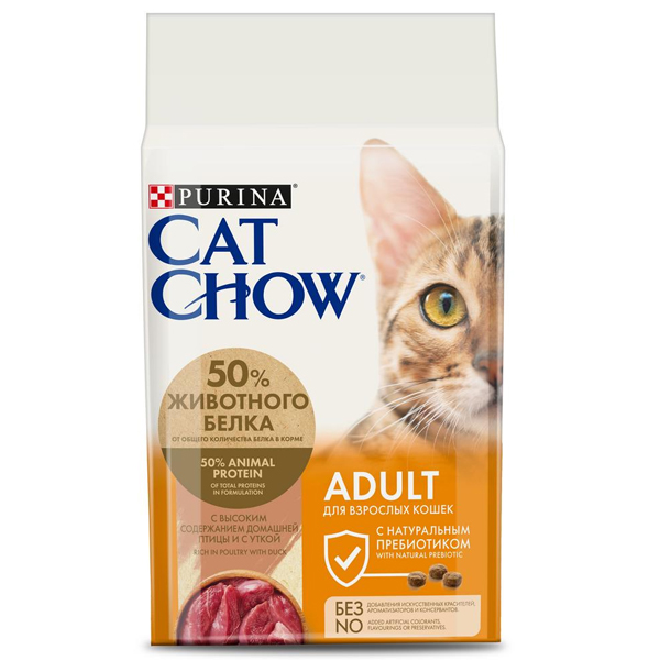 Сухой корм для кошек Purina Cat Chow Adult Duck с уткой 7 кг