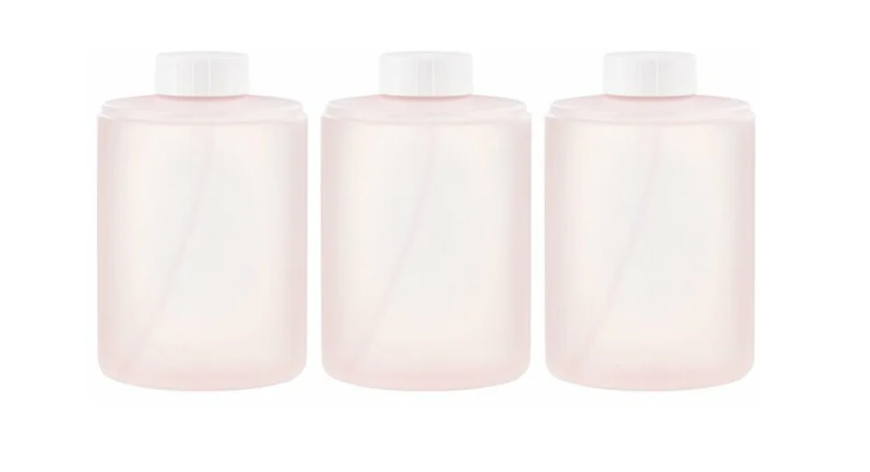 Сменные блоки жидкого мыла для дозатора Xiaomi Mijia Automatic Foam Soap Dispenser (3шт. Розовый)