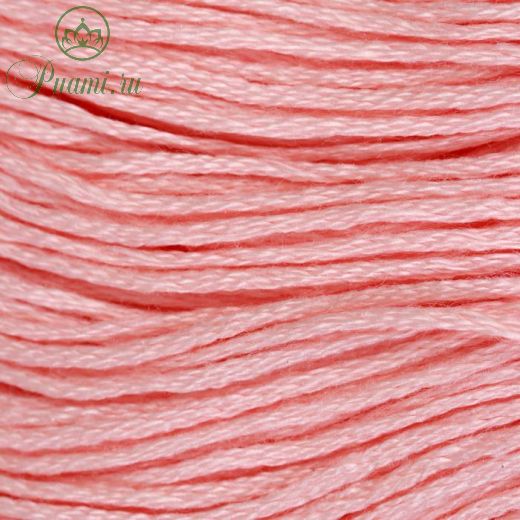 Нитки мулине, 8 ± 1 м, цвет светло-розовый №3713