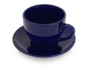 Чайная пара «Гленрок»: чашка 220 мл с блюдцем (арт. 829832) синии