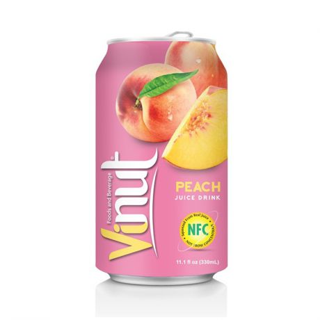Напиток Vinut сокосодержащий "Cок персиковый", объем 330 мл