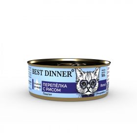 Best Dinner Exclusive Vet Profi Renal (Бест Диннер Вет профи Ренал для кошек) Перепелка с рисом 100 г.