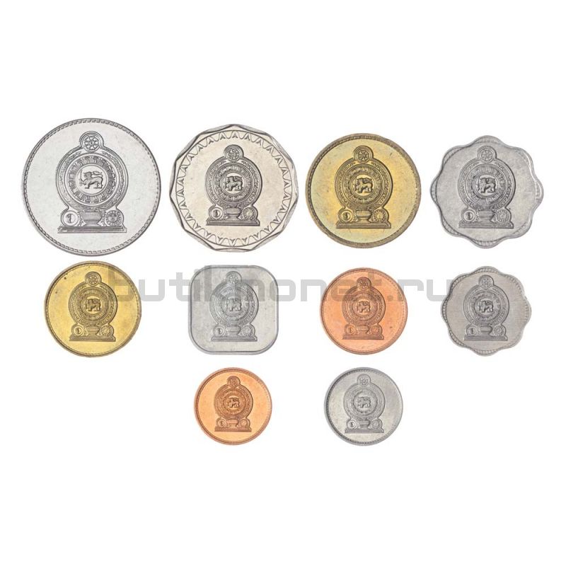 Набор монет 1978-2013 Шри-Ланка (10 штук)