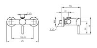 Однорычажный смеситель для душа Migliore Fortis ML.FRT-5236 схема 4