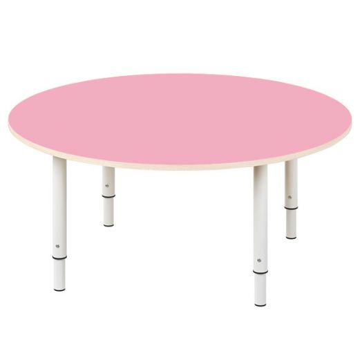 РСН-0020-04 Стол круглый регулируемый Цвет: Розовый