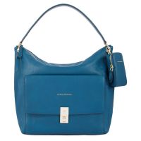 Женская кожаная сумка Piquadro BD5510DF/OT2 синяя