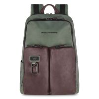 Кожаный рюкзак Piquadro CA3869AP/VETM мужской зелено-коричневый