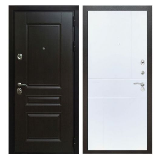 Дверь входная металлическая Армада H Премиум Венге ФЛ-290 Белый Софт