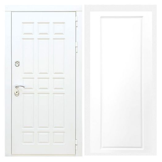 Дверь входная металлическая Армада H8 Белая Шагрень ФЛ-119 Белый Софт