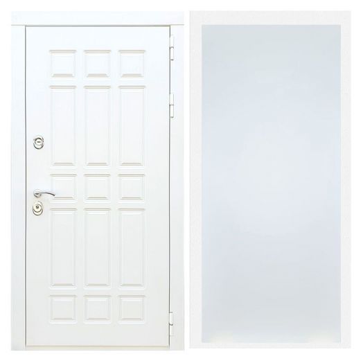 Дверь входная металлическая Армада H8 Белая Шагрень ФЛ-Гладкая Белый Софт