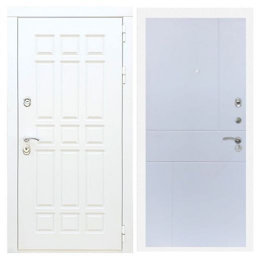 Дверь входная металлическая Армада H8 Белая Шагрень ФЛ-290 Белый Софт