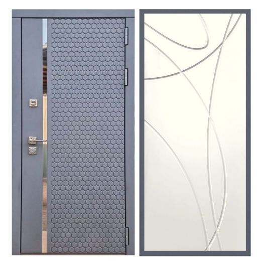 Дверь входная металлическая Армада H24 Силк Титан ФЛ-247 Белый Ясень