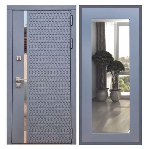 Дверь входная металлическая Армада H24 Силк Титан Зеркало 18 Силк Титан