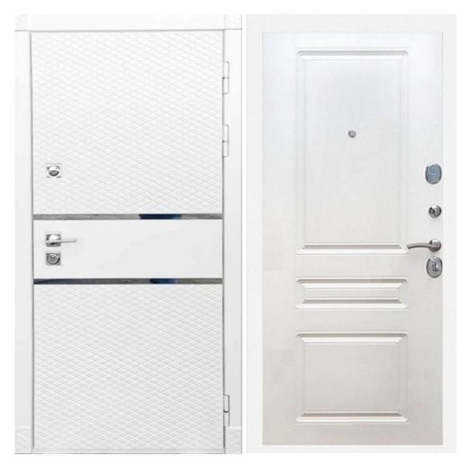 Дверь входная металлическая Армада H15 Белый Софт ФЛ-243 Белый Ясень