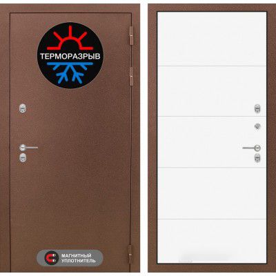 Дверь Входная С Терморазрывом Лабиринт Термо Магнит 13 Белый софт